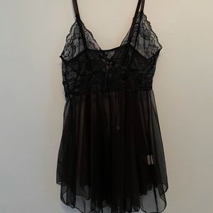 Black Lace Babydoll Lingerie